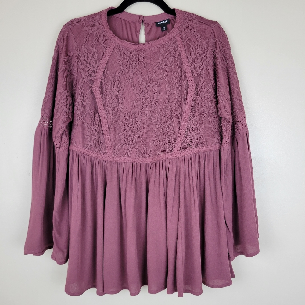 Torrid Boho Lace Blouse